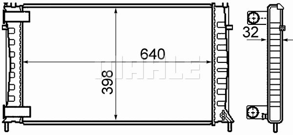 Radiator, engine cooling