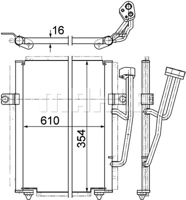 Condenser, air conditioning (AC 193 000P)