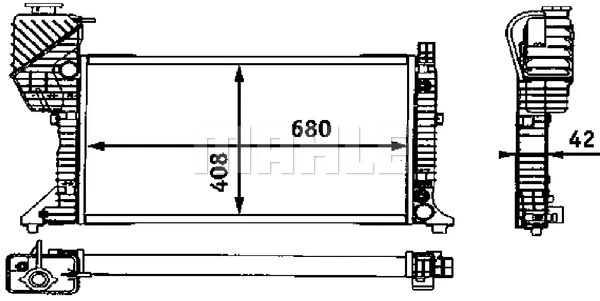 Radiator, engine cooling (CR 683 000S)