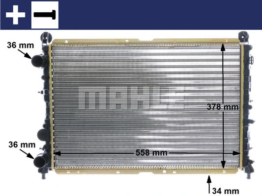 Radiator, engine cooling