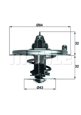 Thermostat, coolant (TX 36 85D)