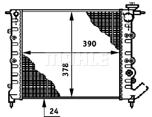 Radiator, engine cooling