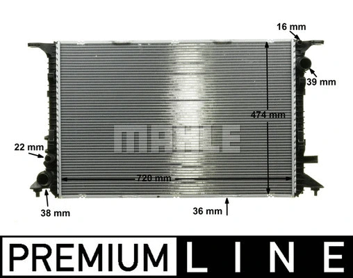 Radiator, engine cooling
