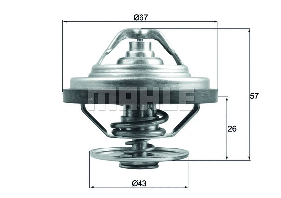 Thermostat, coolant (TX 158 79)