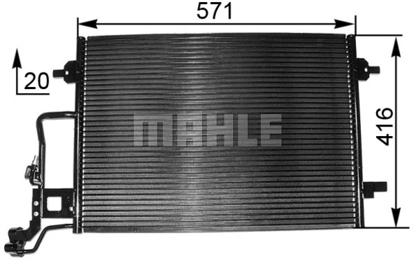 Condenser, air conditioning (AC 300 001S)