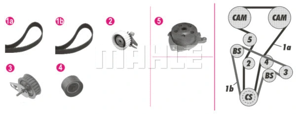 Water Pump & Timing Belt Kit (CPK 109 000P)