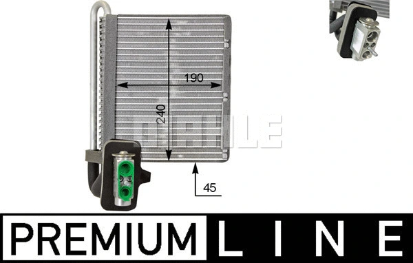 Evaporator, air conditioning