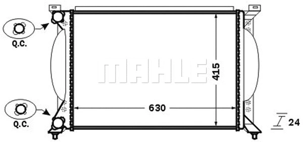Radiator, engine cooling