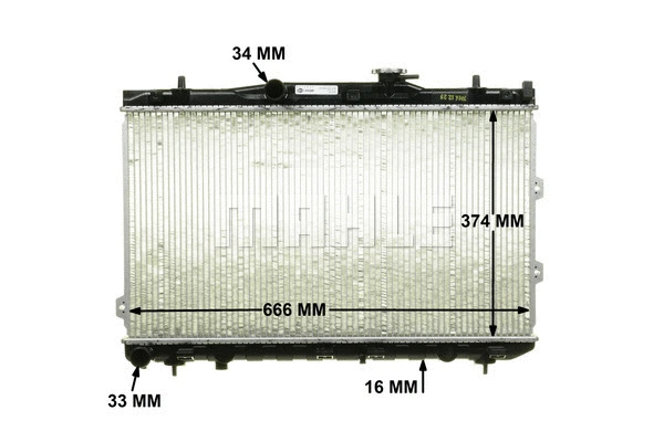 Radiator, engine cooling