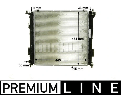 Radiator, engine cooling