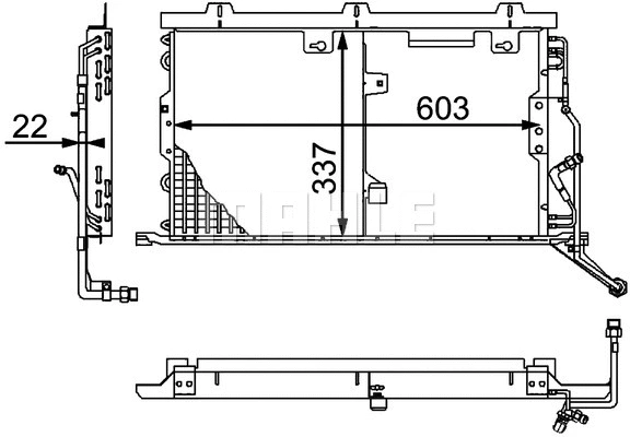 Condenser, air conditioning (AC 210 000P)