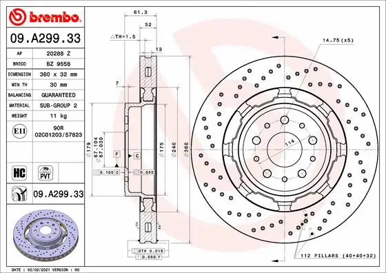 Brake Disc (BZ 9558)