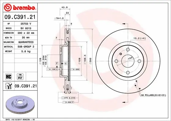 Brake Disc (BV 9313)