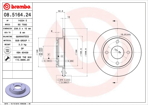 Brake Disc (BS 7592)