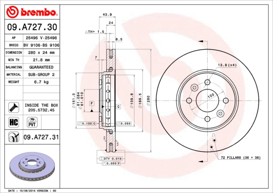 Brake Disc (BS 9106)