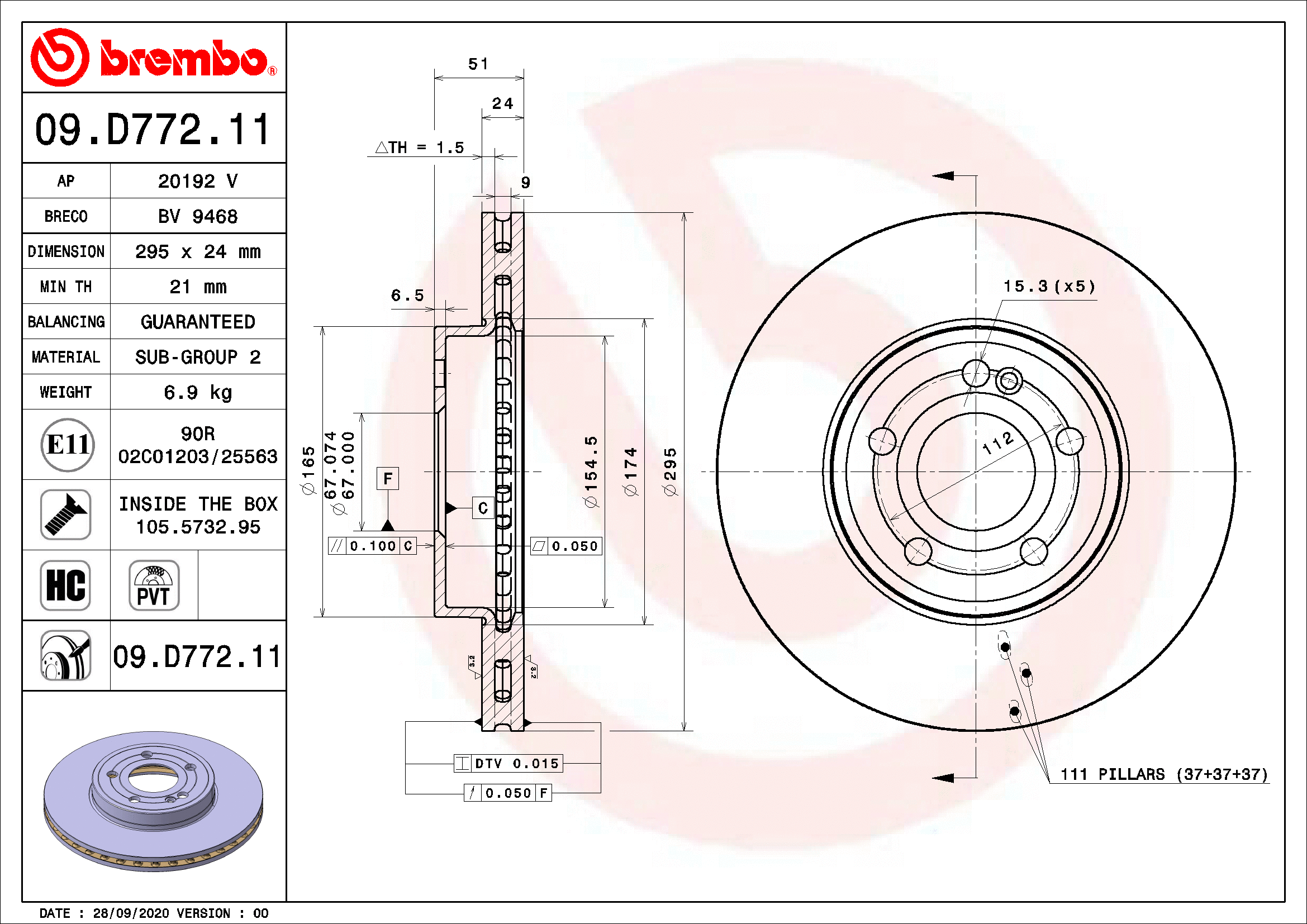 Brake Disc (BV 9468)