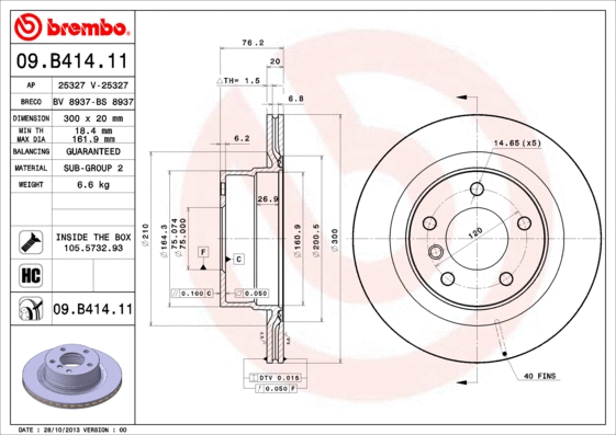 Brake Disc (BV 8937)