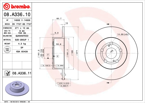 Brake Disc (BS 7727)