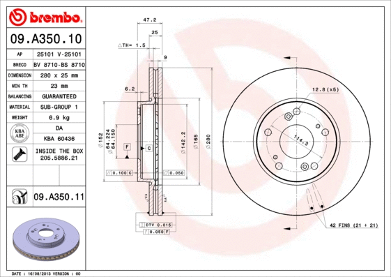 Brake Disc (BS 8710)