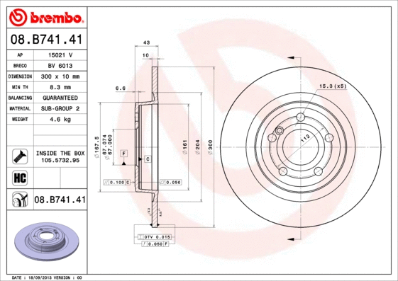 Brake Disc (BV 6013)