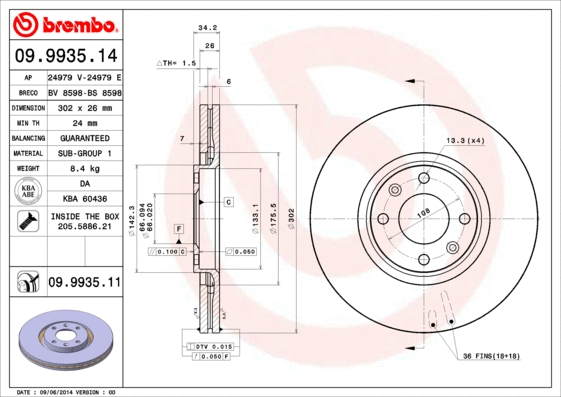Brake Disc (BS 8598)