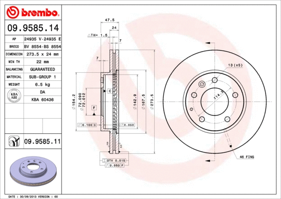 Brake Disc (BS 8554)