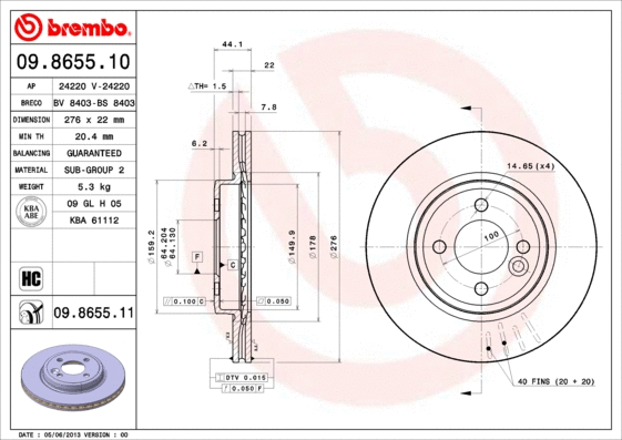 Brake Disc (BS 8403)