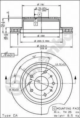 Brake Disc (BS 8109)