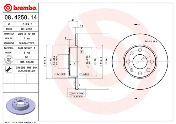 Brake Disc (BS 7253)