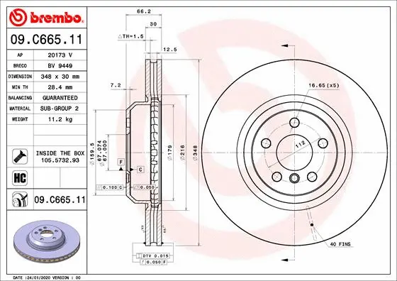 Brake Disc (BV 9449)