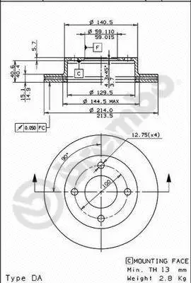 Brake Disc (BS 8159)