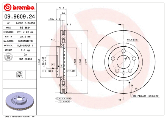 Brake Disc (BS 8524)