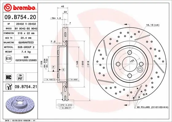 Brake Disc (BV 9042)