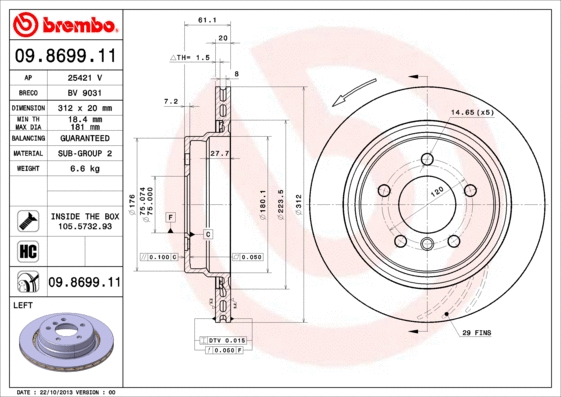 Brake Disc (BV 9031)