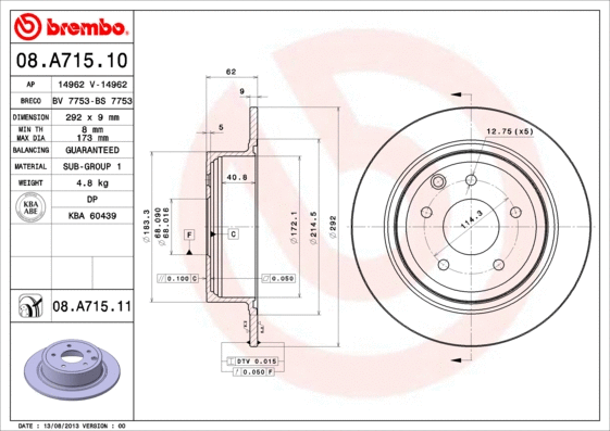 Brake Disc (BS 7753)