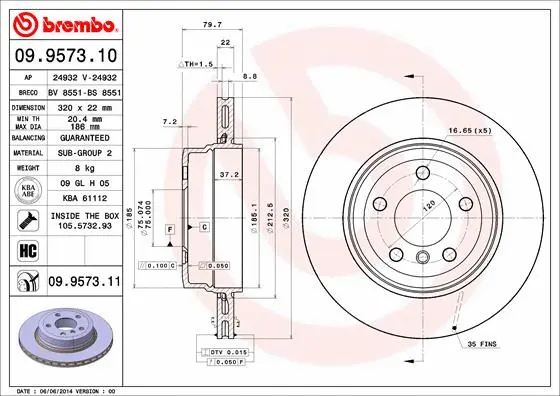 Brake Disc (BS 8551)
