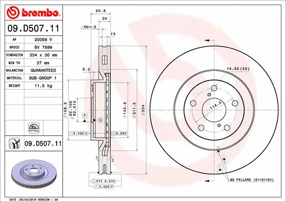 Brake Disc (BV 7899)