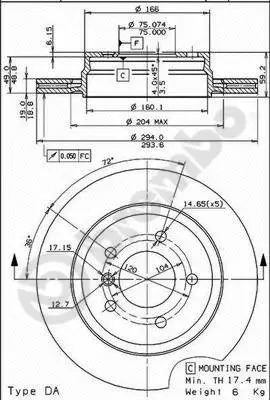 Brake Disc (BV 8335)