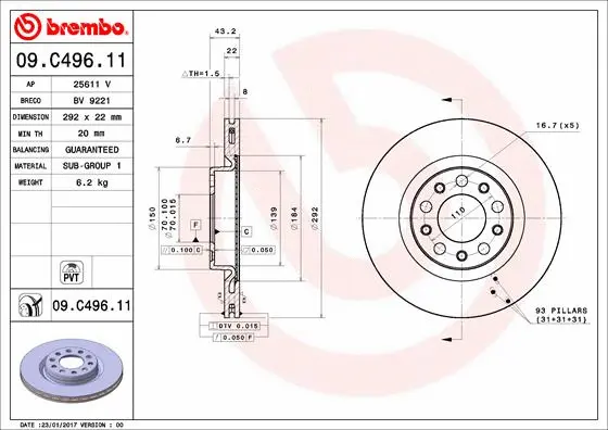 Brake Disc (BV 9221)