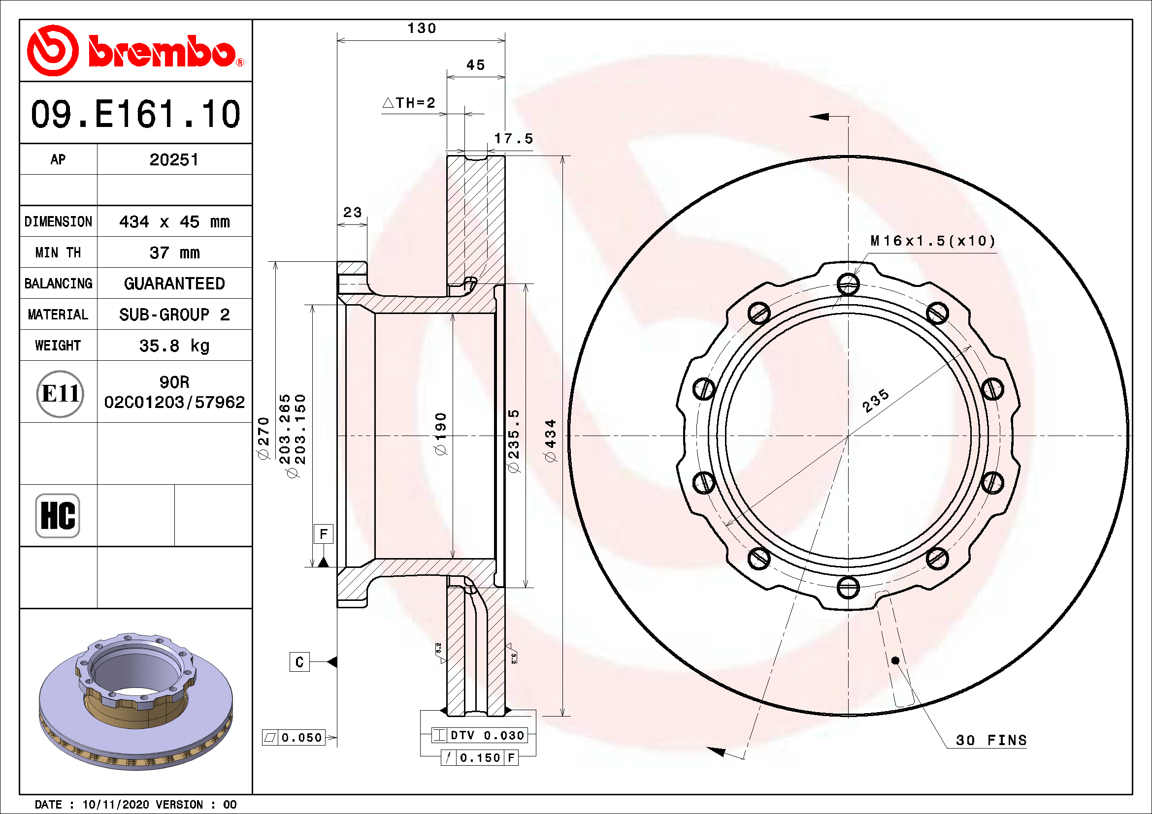 Brake Disc (BS 9545)