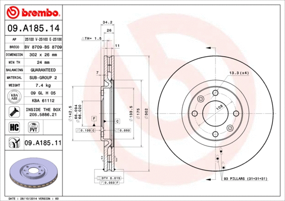 Brake Disc (BS 8709)