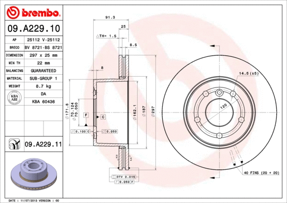 Brake Disc (BS 8721)