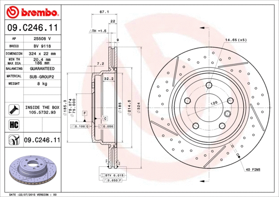 Brake Disc (BV 9118)