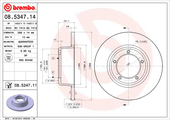Brake Disc (BS 7413)