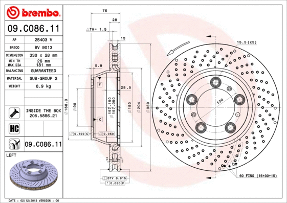 Brake Disc (BV 9013)