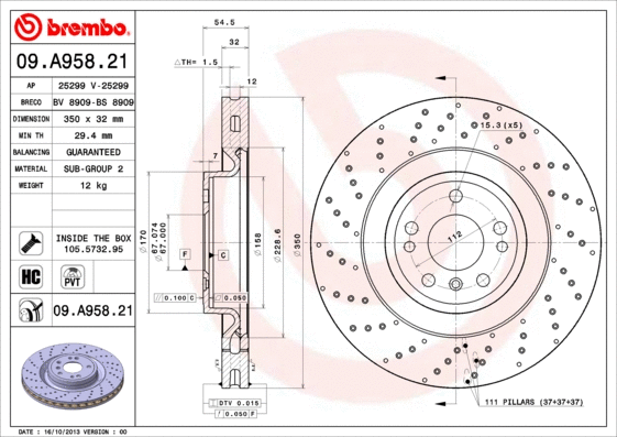 Brake Disc (BV 8909)