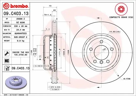 Brake Disc (BZ 9296)