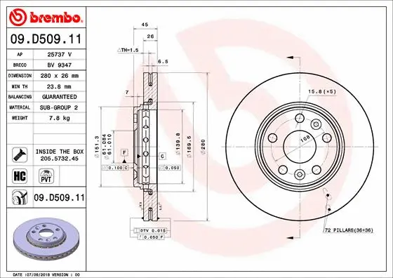 Brake Disc (BV 9347)