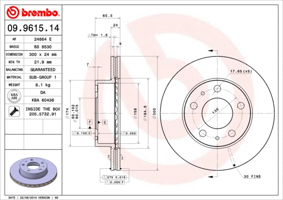 Brake Disc (BS 8530)