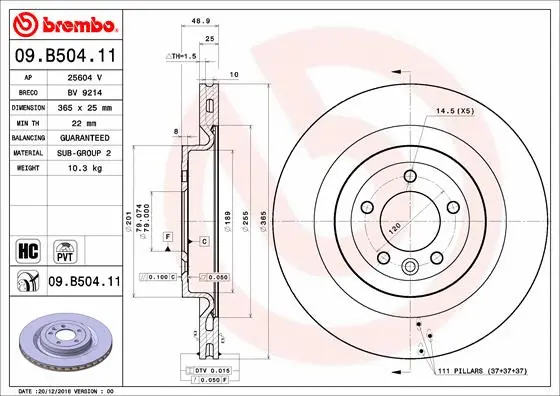 Brake Disc (BV 9214)